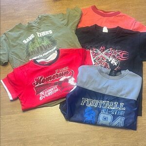 Kids size 6/7 Short-Sleeve T-Shirt Set of 5